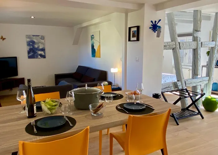 Duplex Le 12 - Appartement Avec Terrasse Dans Le Vignoble - 5 Mn Du Centre De Colmar