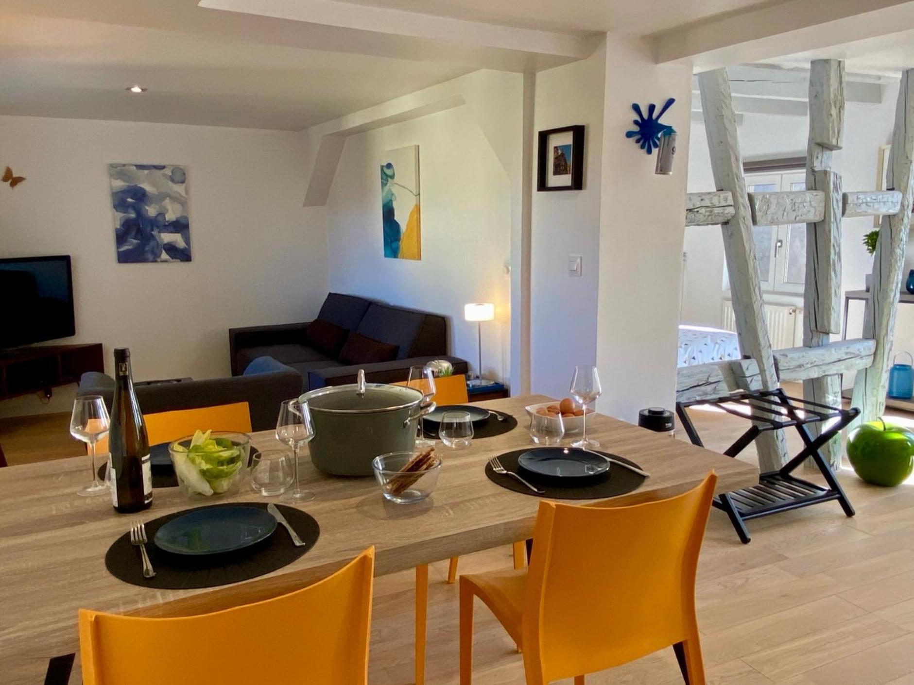 Apartment Duplex Le 12 - Avec Terrasse Dans Le Vignoble - 5 Mn Du Centre De Colmar